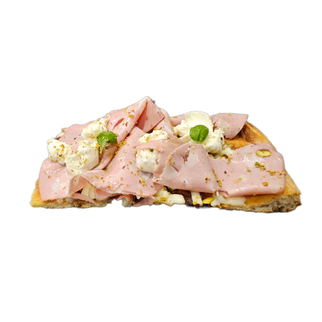 Pizzastück Mortadella