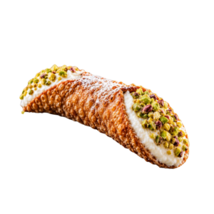 Sizilianischer Cannolo mit Ricotta-Creme und Pistazien bei Carpe Diem in Adenau